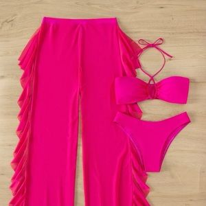 Hot pink bikini comes in xs,small,medium, large